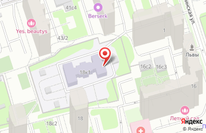 Школа №2101 с дошкольным отделением на метро Славянский бульвар на карте