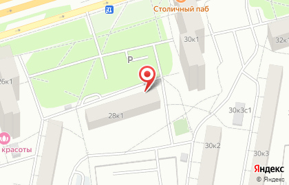 Парикмахерская в Москве на карте