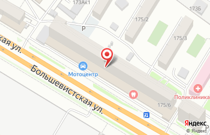 Продуктовый магазин в Новосибирске на карте