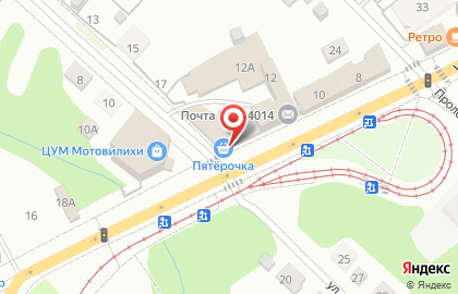 Супермаркет Пятёрочка в Мотовилихинском районе на карте