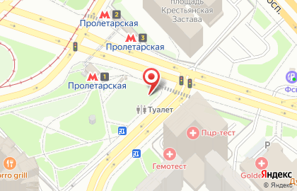 Цветы, магазин на Пролетарской на карте