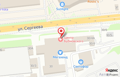 Центр доктора Бубновского на улице Берёзовая Роща на карте