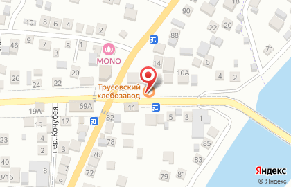 Магазин хлебобулочных изделий Трусовский хлебозавод на улице Ленина на карте
