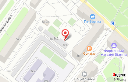 Перекресток Экспресс на улице Маршала Василевского на карте