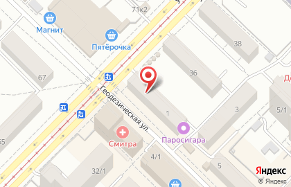 Магазин СУШИ Маг на Геодезической улице на карте