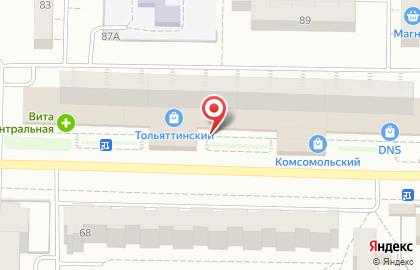 Магазин женской одежды и сувениров в Комсомольском районе на карте