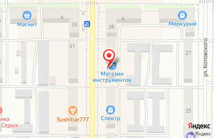 Магазин Посудная лавка на Октябрьской улице на карте