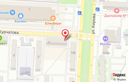 Парикмахерская Куафюр в Кировском районе на карте