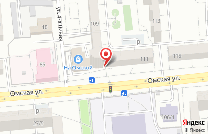 Продуктовый магазин Колос в Центральном районе на карте