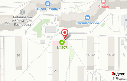 Государственная аптечная сеть Городская Аптека №107 на проспекте Строителей на карте