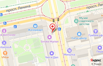 Киоск по продаже кондитерских изделий на улице Луначарского на карте