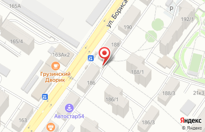 Киоск фастфудной продукции на улице Бориса Богаткова на карте