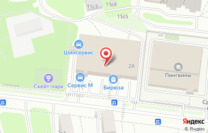 Парус на Булатниковской улице на карте