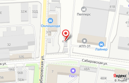 Студия тюнинга Смарт Кастом на Сабировской улице на карте
