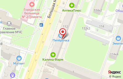 Магазин винных напитков Millstream на Большой Московской улице на карте