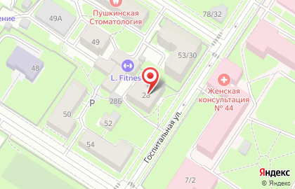 Класс на Госпитальной улице на карте