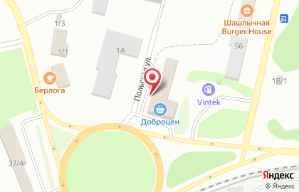Магазин низких цен Доброцен на Польской улице на карте