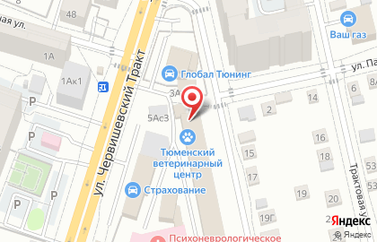 Компания по аренде помещений на Червишевском тракте на карте