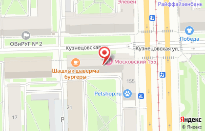 Московский 155 на карте