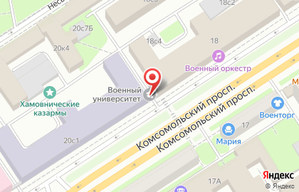 Вумо на метро Фрунзенская на карте