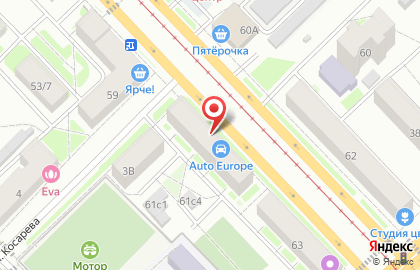Автоевропа на проспекте Кирова на карте