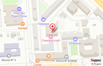 Автошкола БРТАТ в Советском районе на карте