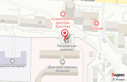 Свято-Покровский храм в Октябрьском районе на карте