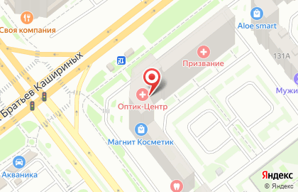 Салон оптики Оптик-Центр на улице Братьев Кашириных на карте