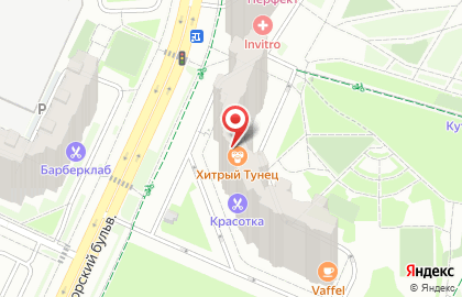 Сеть азиатских кафе ВокМания на Красногорском бульваре на карте