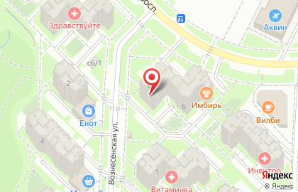 Суши-бар Имбирь на Никольском проспекте на карте