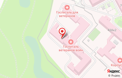 Госпиталь ветеранов войн в Челябинске на карте