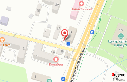 Киоск по продаже морепродуктов в Калининграде на карте