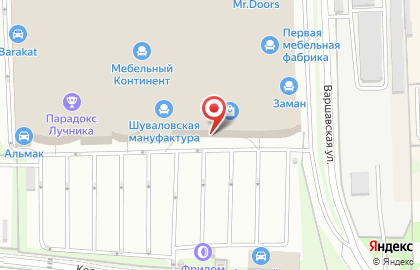 Мебельный салон Добрый Дом на Варшавской улице на карте