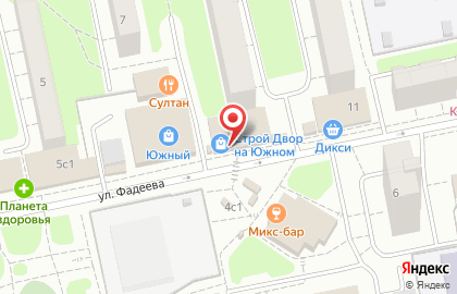 Ломбард Алмазный на улице Фадеева на карте