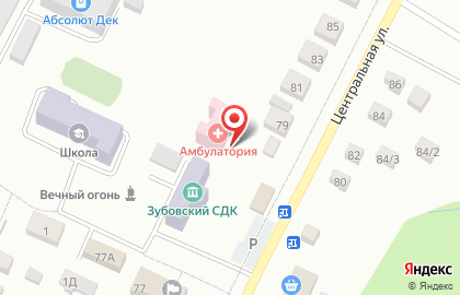 Зубовская врачебная амбулатория на карте