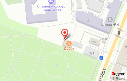 Дубок в Гатчине на карте