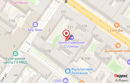 Хостелсити на площади Александра Невского I на карте