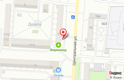 Оператор связи МТС на Центральной улице на карте