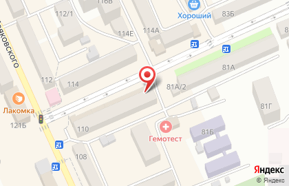 ЮГ на улице Маяковского на карте