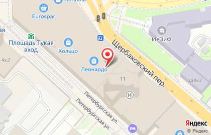Тир на Петербургской улице на карте