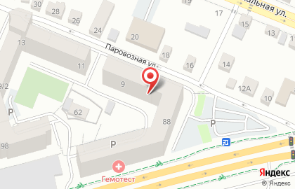 Магазин разливного пива Icebeerg на Паровозной улице на карте