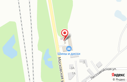 Шиномонтажная мастерская на Московской улице на карте
