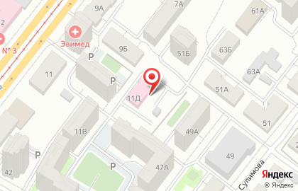 Станция скорой медицинской помощи в Советском районе на карте