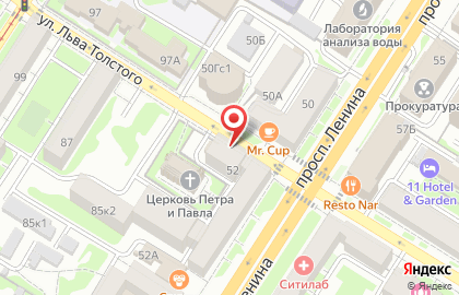 Салон цветов Цветторг в Центральном районе на карте