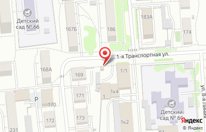 Киоск по продаже молочных продуктов в Октябрьском округе на карте