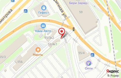 Киоск по продаже фруктов и овощей в Новосибирске на карте