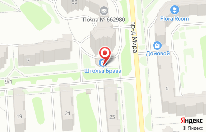Карусель на улице Мира на карте