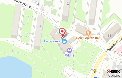 Пятерочка в Железнодорожном на карте