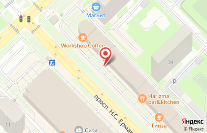 Магазин Мясной Король в Центральном районе на карте