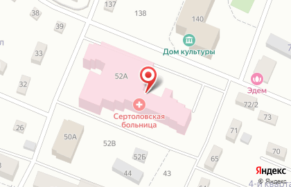 Поликлиника Городская больница №40 в поселке Песочный на Ленинградской улице на карте